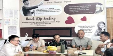 Silaturahmi Walikota, Wakil dan Ketua DPRD Cimahi ke Smart Library Garden